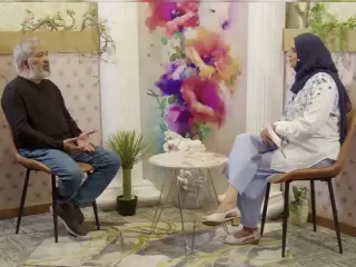 Mohamed Rasheed, Chairman of the Maldives Society for Performing Arts (MSPA), speaking during RaajjeTV’s "Fas Suvaalu" program.