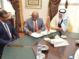 އޯއައިސީގެ ރަންޔޫބިލް ފާހަގަކުރުމަށް ބޭއްވި ހަރަކާތްތައް ފެށުމުގެ ރަސްމިއްޔާތުގައި ފޮރިން މިނިސްޓަރ އަބްދުﷲ ޝާހިދު ބައިވެރިވެވަޑައިގަންނަވަނީ