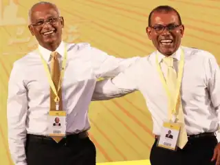ރައީސް ސޯލިހު އާއި ރައީސް ނަޝީދުގެ މަރުހަބާ އާޒިމް އަށް
