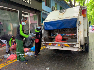 WAMCO workers have been active in collecting waste from homes despite the lockdown
