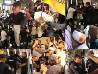MDP’s ongoing protests: A group of police officers attempted to incite unrest and inflict injuries on protesters. | RaajjeMV