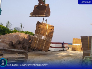 N. Kudafari Shore Protection Project is well underway with overall 52% project progress