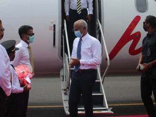 ރައީސް އިބްރާހިމް މުހައްމަދު ސާލިޙު ހޯރަފުއްޓަށް ވަޑައިގަތުން