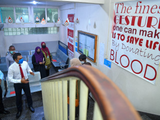 ނައިބު ރައީސް ނެޝަނަލް ތެލެސީމިއާ ސެންޓަރަށް ޒިޔާރަތް ކުރައްވައިފި