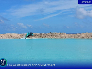 New harbor basin dredging operations for R. Maakurathu harbor development project, is progressing
