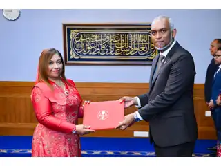 From the ceremony held to present the letter of credence to Ambassador Jameela.