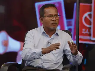 Mohamed Thoriq speaking on RaajjeTV's "Noonekey" programme. | RaajjeMV