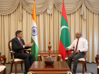High Commissioner of India to Maldives called on Minister of Foreign Affairs Abdulla Shahid on Tuesday