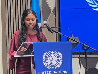 Thilmeeza Hussain delivered the PGA's speech at the UN Special Committee on Decolonization Pacific Regional Seminar