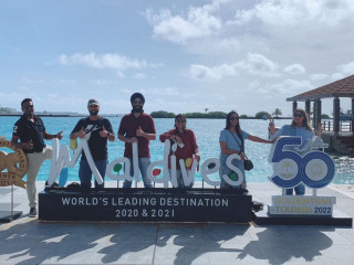Travel agents from leading travel agencies from India has arrived in the Maldives for a familiarization trip 