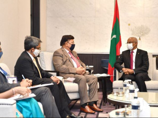 ރައީސް ސާލިޙް ބަންގްލަދޭޝްގެ ފޮރިން މިނިސްޓަރާ ބައްދަލުކުރެއްވުން 