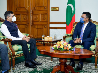 High Commissioner of India to the Maldives pays courtesy call on the Vice President