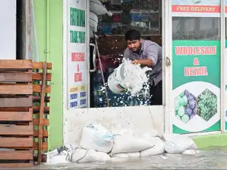 Flooding in Male'.