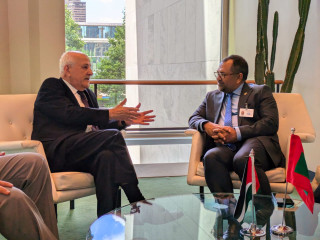 Zameer met with Ambassador Riyad Mansour at the Palestine Mission to the United Nations 