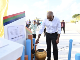 President Solih in Shaviyani atoll for re-election campaign