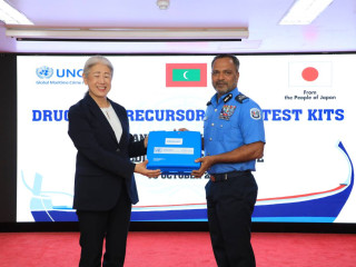 UNODC donated drug and precursor field test kits to the Maldives Police Service on Wednesday