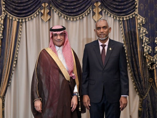 Assistant Secretary General for Political Affairs of the OIC Yousef Al-Dobeay and President Dr. Mohamed Muizzu