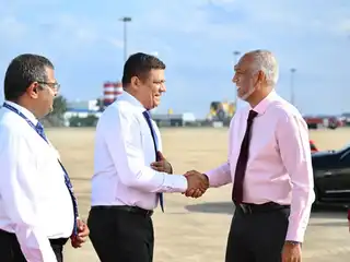 މިނިސްޓަރު އަމީނު އާއި ރައީސް މުޢިއްޒު