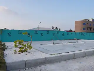 Work on the government-funded outdoor gym project in HA. Hoarafushi has come to a standstill.