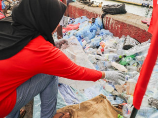  BML staff held a clean-up event at the Male’ Swimming Track and Hulhumale’ Phase 2 beach area 
