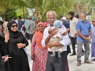 ހިރިލަންދޫ އިން ރައީސް ސޯލިހް އަށް ވަރަށް ފުރިހަމަ މަރުހަބާ އެއް ދަންނަވައިފި