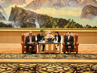 Secretary of Fujian Provincial Party Committee, and Governor of Fujian Province met with President Muizzu on Monday