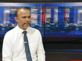 Former Member of Parliament for the Kendhoo constituency and prominent lawyer, Ali Hussain, speaking during an appearance on RaajjeTV’s "Fala Surukhee" program.