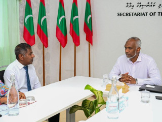 The president met members of GDh. Madaveli island council and WDC on Tuesday