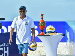 Pres. attends games of FIVB Beach Pro Tour, Maldives Challenge 2022