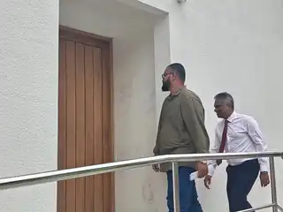 Adhadhu journalist Leevan Ali Nasir: He was summoned to the Criminal Court on Tuesday in connection with a news article he authored.