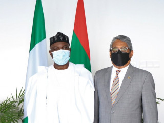 The Non-Resident High Commissioner of Nigeria to Maldives called on Minister of State for Foreign Affairs on Monday