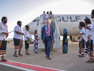 ރާއްޖެއަށް ޖެއްސި ގަލްފް އެއަރގެ ފްލައިޓަށް މަރުހަބާ ދަންނަވަނީ