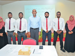 The president met Island Council and WDC members of L. Maamendhoo Island on Friday