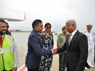 President Ibrahim Mohamed Solih has departed to India