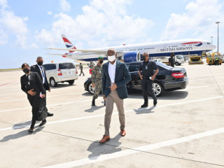 The president departed to UAE on Sunday