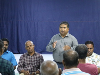 Minister Dr. Hussain Rasheed Hassan's official visit to K .Kaashidhoo, and AA Thoddoo