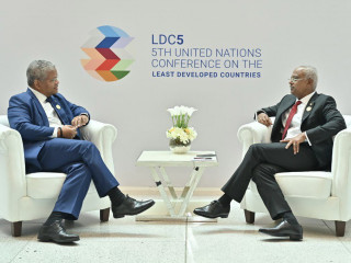 President Ibrahim Mohamed Solih and the President of Seychelles Wavel Ramkalawan