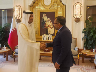Minister Zameer met the Prime Minister and Foreign Minister of the State of Qatar on Sunday