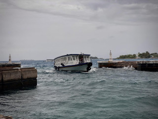 A rainy day in Malé City