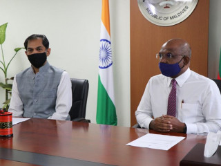 The virtual hand-over ceremony was held on Sunday morning