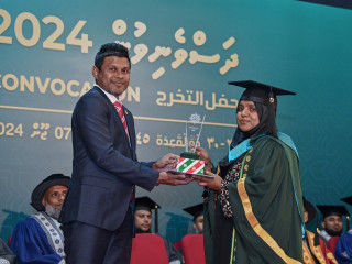 VP Latheef at the second session of the Islamic University of Maldives' Convocation Ceremony 2024