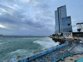 Rough seas are also expected