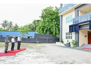 ޤައުމީ ދިފާޢީ ބާރުގެ މެރިޓައިމް ރެސްކިޔު ކޯޑިނޭޝަން ސެންޓަރުގެ އައު އިމާރާތް ހުޅުވުމުގެ ރަސްމިއްޔާތުގެ ތެރެއިން