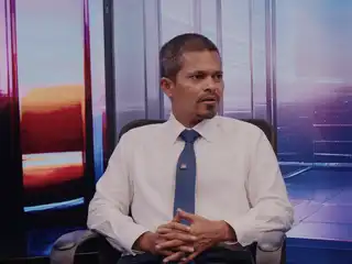 Former Member of Parliament for the Central Fuvahmulah constituency, Hussain Mohamed Didi speaking on RaajjeTV's 'TV Talk' programme.