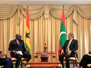 Newly appointed Non-Resident High Commissioner of Ghana to Maldives called on Minister of State for Foreign Affairs on Monday