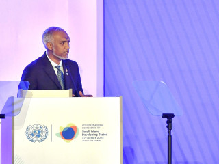 President Muizzu at the Plenary of the Fourth International Conference on SIDS