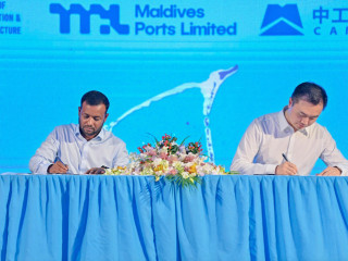 The government signed an MoU to redevelop Kadhdhoo Airport as an international airport on Thursday