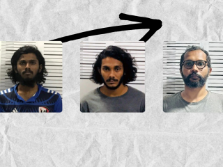 The three men arrested in connection with the drug bust