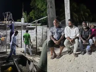 ލ.އިސްދޫ ވޭސްޓު މެނޭޖުމަންޓު ސެންޓަރ އަޅަން ގެންދިޔަ ސާމާނު ބޭނުންކޮށްގެން އަމިއްލަ މީހެއްގެ ގޯތީގައި ޕީއެންސީ ޖަގަހަ އެއް އަޅަނީ