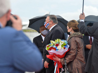 United States Secretary of State, Mike Pompeo arrives in Maldives